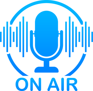 Podcast icon like on air live